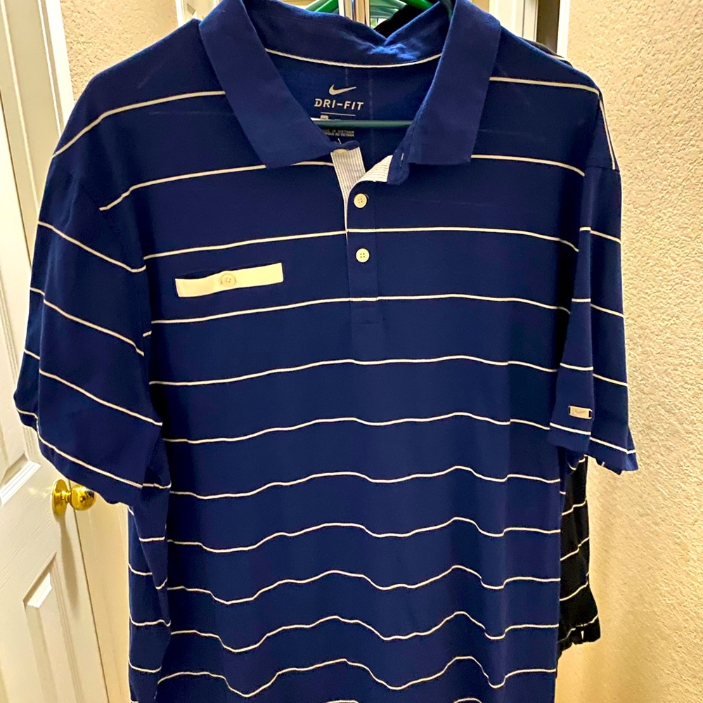 Nike Dry-Fit Golf Player Stripe Polo!